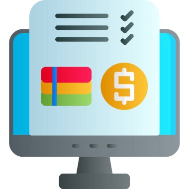 Bankacılık işletme kredi simgesi - taslak biçimi