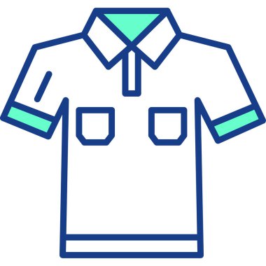 Beyaz arkaplanda gömlek simgesi, vektör illüstrasyon tasarımı