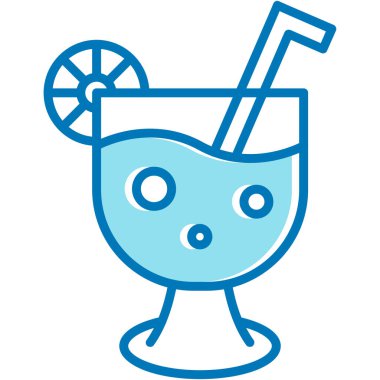 alkol kokteyli vektör illüstrasyonu