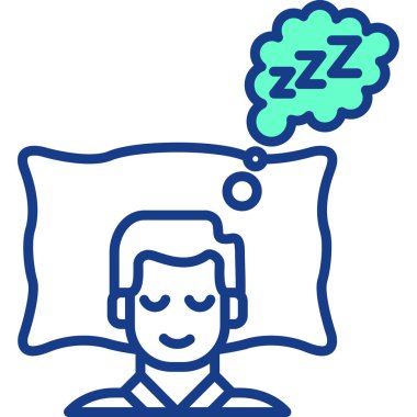 Uyuyan adam. Basit tasarım