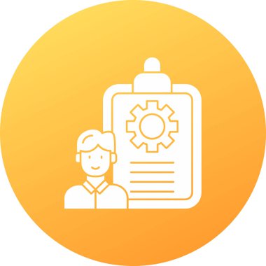 Bir insan simgesinin vektör illüstrasyonu