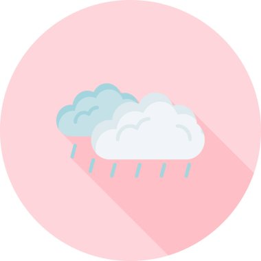 Bulut. Web simgesi basit illüstrasyon