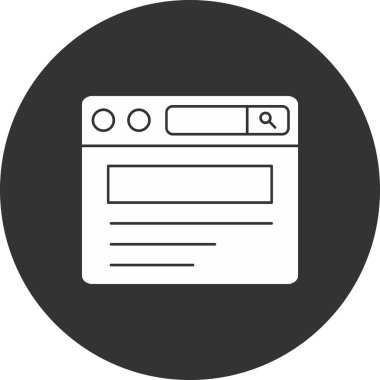 websitesi simgesi vektör illüstrasyonu