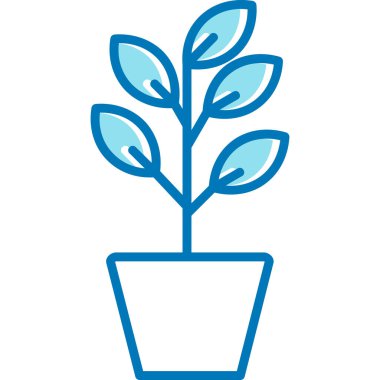 Çiçek. Web simgesi basit illüstrasyon