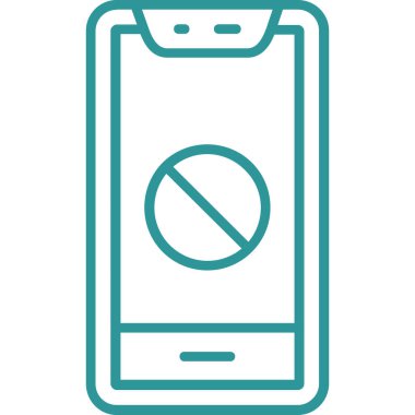 Telefon simgesi vektör illüstrasyonu