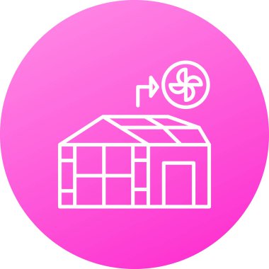 güzel ev kabartma vektör simgesi