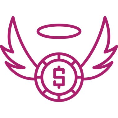 Bozuk para simgesinin vektör illüstrasyonu