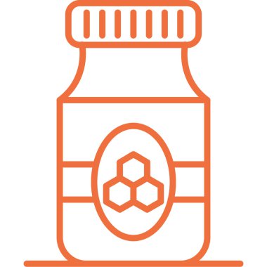 Şişe. Web simgesi basit illüstrasyon