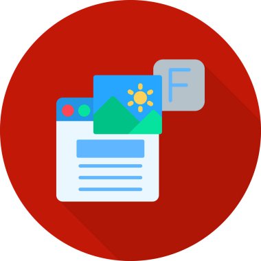 iş web simgesi basit illüstrasyon