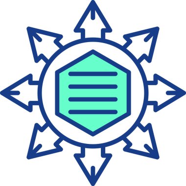 Kalkan. Web simgesi basit illüstrasyon