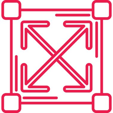 Modern bir simgenin vektör illüstrasyonu