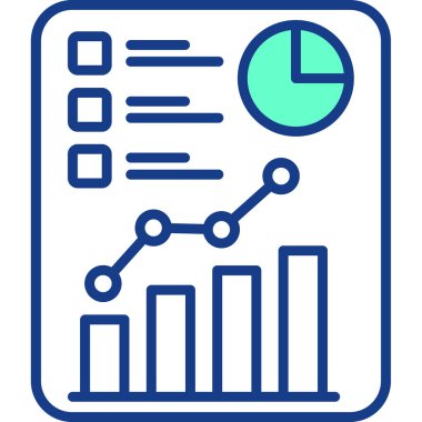 Analiz. Web simgesi basit illüstrasyon