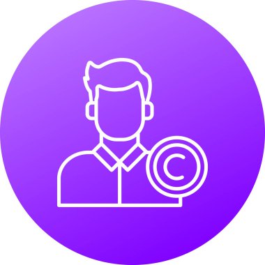 kullanıcı. Web simgesi basit illüstrasyon