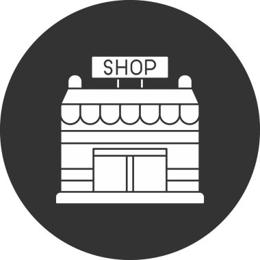 mağaza vektör simgesi modern basit tasarım