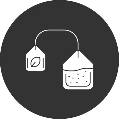 Yiyecek ve içecek ikonunun vektör illüstrasyonu