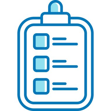 Kontrol listesi. Web simgesi basit illüstrasyon