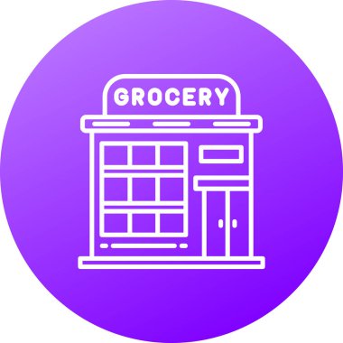 Dükkan. Web simgesi basit illüstrasyon