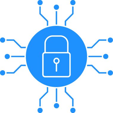 Kilit. Web simgesi basit illüstrasyon