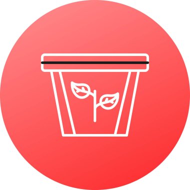 Çöp kutusu simgesi. vektör illüstrasyonu