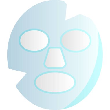 yüz maskesi simgesi. vektör illüstrasyonu