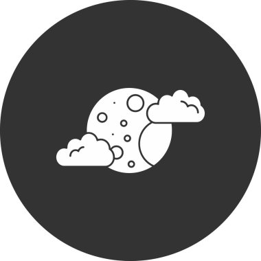 Bulut simgesi vektör illüstrasyonu