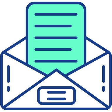 Zarf. Web simgesi basit illüstrasyon