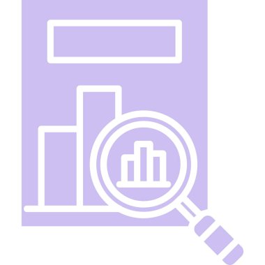 Analiz iş grafiği simgesi - taslak biçimi