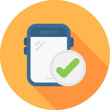 düz tasarım için mobil ödeme vektör simgesi