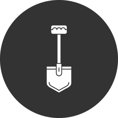 kürek simgesi vektör illüstrasyonu