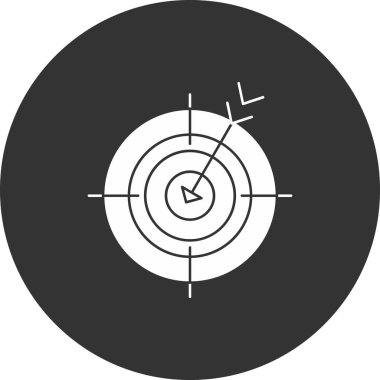 hedef ağ simgesi, vektör illüstrasyonu