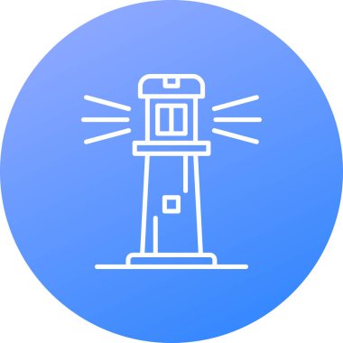 Fener. Web simgesi basit illüstrasyon