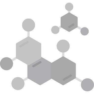 Kimyasal molekül simgesi, basit tarzı