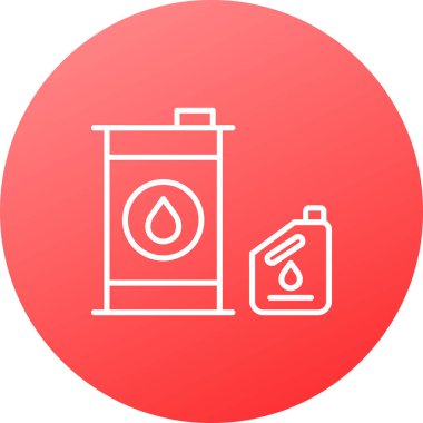 Petrol simgesinin vektör illüstrasyonu