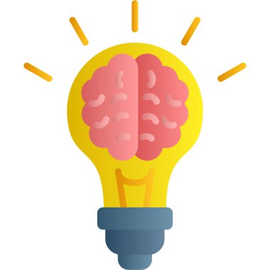 ampul ışığı beyin simgesi