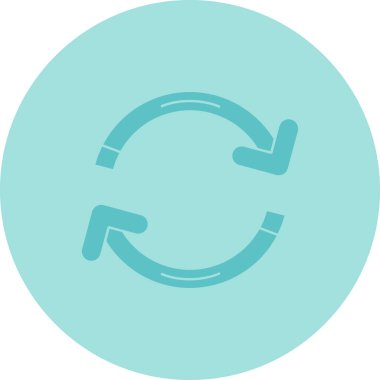 Yenile. Web simgesi vektör illüstrasyonu