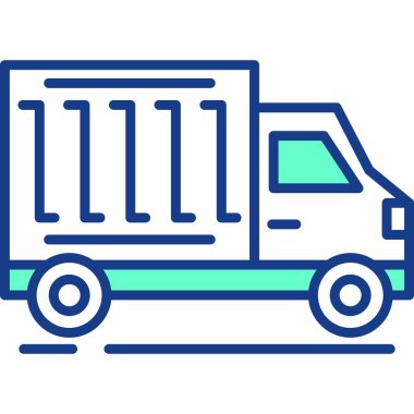 Kamyon. Web simgesi basit illüstrasyon