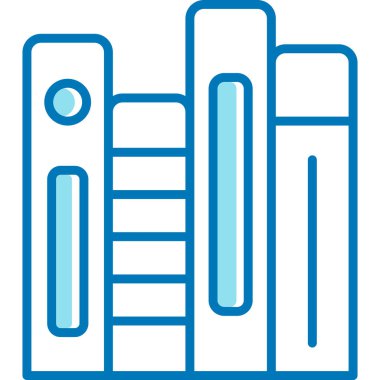 Kitaplar. Web simgesi basit illüstrasyon