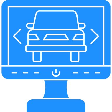 - Araba. Web simgesi basit illüstrasyon