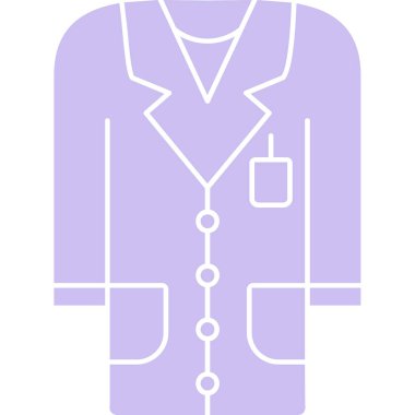 Doktor. Web simgesi vektör illüstrasyonu