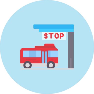 Benzin istasyonu vektör simgesi