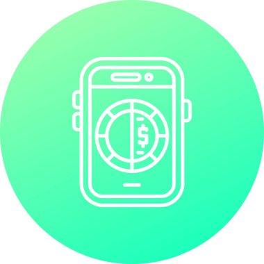 Vektör Mobil simge illüstrasyonu