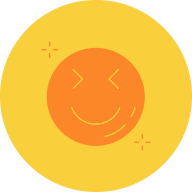 Yüz. Web simgesi basit illüstrasyon