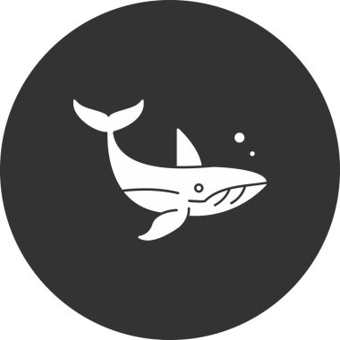 Köpekbalığı simgesi vektör illüstrasyonu