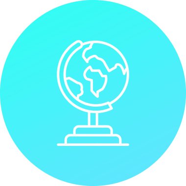 Vektör Küre Simgesi İllüstrasyonu