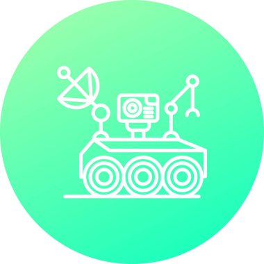 Benzersiz robot ikon vektör illüstrasyonu