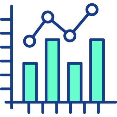 Analizler. Web simgesi basit illüstrasyon
