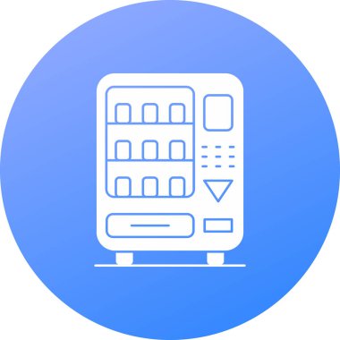 Buzdolabı simgesinin vektör çizimi, gıda kavramı