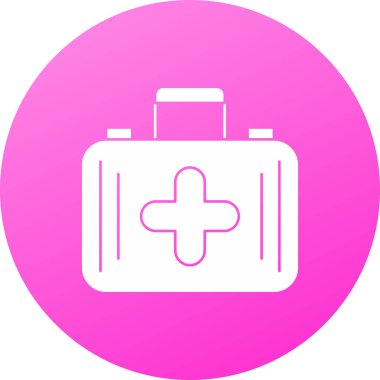 bavul ikonu vektör illüstrasyonu