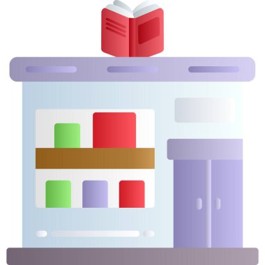 Düz biçimli kitap eğitimi ikonu