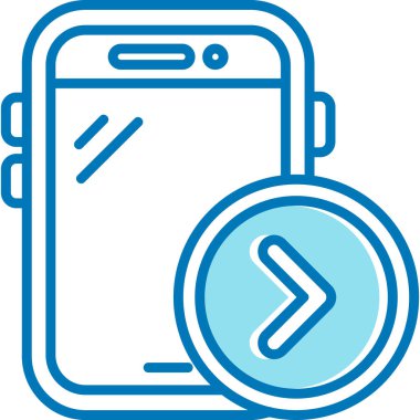 Cep telefonu simgesi, vektör illüstrasyonu